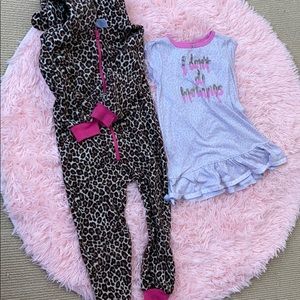 Girls leopard 🐆 and cheetah pjs.:)